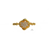 PETAL DIAMANTE WAVE RING