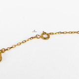 DAINTY 7 FLOWER GREEN BRACELET