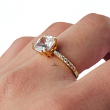 SOLITAIRE CUT DIAMANTE RING