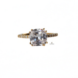 SOLITAIRE CUT DIAMANTE RING
