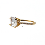 SOLITAIRE CUT DIAMANTE RING