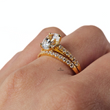 HALO OVAL RING SET