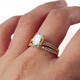 HALO OVAL RING SET