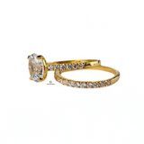 HALO OVAL RING SET