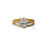 HALO OVAL RING SET
