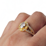 OVAL CUT DIAMANTE RING