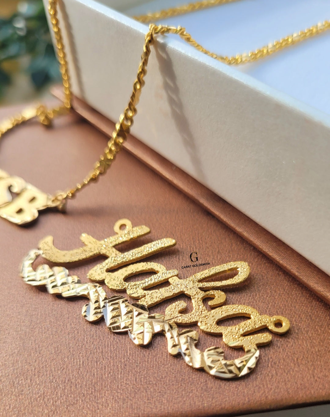 Pendant Designs 22ct Gold Name Necklace Custom Name Necklace, 22K