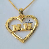 HEART NAME NECKLACE | MADE TO ORDER | DISPATCHED WITHIN 1 WEEK