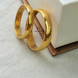 HIS AND HERS BANDS - POLISHED GOLD | MADE TO ORDER | DISPATCHED WITHIN 1 WEEK
