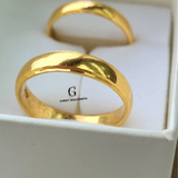 HIS AND HERS BANDS - POLISHED FINISH WITH DIAMOND CUT EDGE | MADE TO ORDER | DISPATCHED WITHIN 1 WEEK