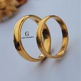 HIS AND HERS BANDS - POLISHED FINISH WITH DIAMOND CUT EDGE | MADE TO ORDER | DISPATCHED WITHIN 1 WEEK