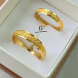 HIS AND HERS BANDS - SANDBLAST FINISH WITH DIAMOND CUT EDGE | MADE TO ORDER | DISPATCHED WITHIN 1 WEEK