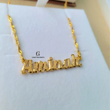 HEAVY ENGLISH NAME NECKLACE | MADE TO ORDER | DISPATCHED WITHIN 1 WEEK