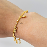 FLAT CHAIN TASSEL BRACELET