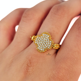 REVERSIBLE FLOWER FLIP RING