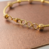 BALL BEADED LINK BANGLE