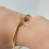 DIAMANTE CUFF BANGLE