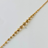 BEADED DIAMOND CUT BRACELET