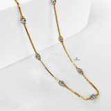 TWO TONE BEADED CHAIN