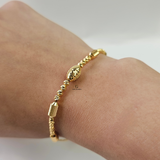 CENTRE BEADED TUBE BRACELET