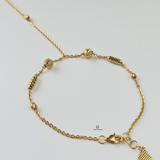 DIAMOND CUT BEADED HAND CHAIN