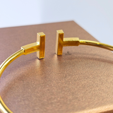 T WIRE CUFF BANGLE