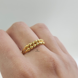 DOUBLE ROW BEADED RING