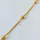 GOLD SAND BLAST BALL BRACELET