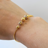 TWO TONE BEADED BRACELET