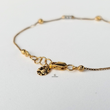TWO TONE BEADED BRACELET