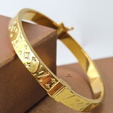 LV MONOGRAM HINGED BANGLE