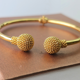 DOUBLE BALL OPEN CUFF BANGLE