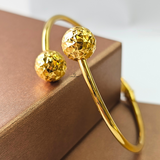 DOUBLE BALL CUFF BANGLE