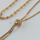 ADJUSTABLE BEADED NECKLACE