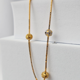 BEADED TWO TONE CHAIN