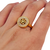 PETAL DESIGN DISC RING