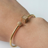 DIAMANTE CUFF BANGLE