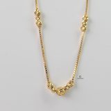 THREE BEAD SATELLITE NECKLACE