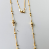 STATION CHAIN WITH 4 CENTRE BEADS