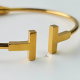 T WIRE CUFF BANGLE