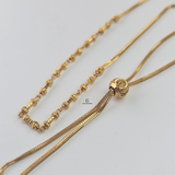 ADJUSTABLE BEADED NECKLACE