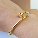 GOLD NAIL CUFF BANGLE