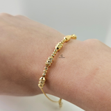 CENTRE BEADED TUBE BRACELET