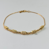 CENTRE BEADED TUBE BRACELET