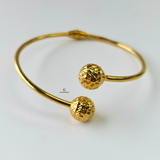 DOUBLE BALL CUFF BANGLE