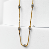 TWO TONE BEADED CHAIN