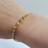 BEADED DIAMOND CUT BRACELET