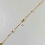 LIGHTWEIGHT BEADED STATION ANKLET