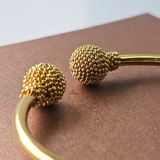 DOUBLE BALL OPEN CUFF BANGLE
