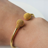 DOUBLE BALL OPEN CUFF BANGLE
